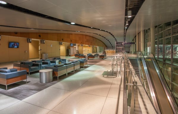 Waved ceiling in Duluth airport