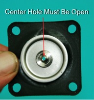 center hole in diaphragm