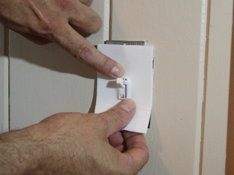 How to seal switchplates and outlets