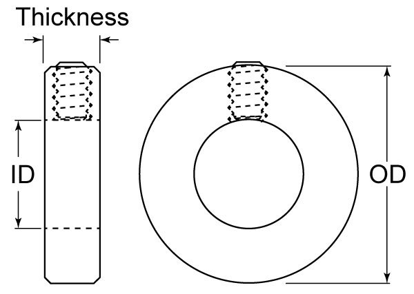 Shaft Collar Technical Callout