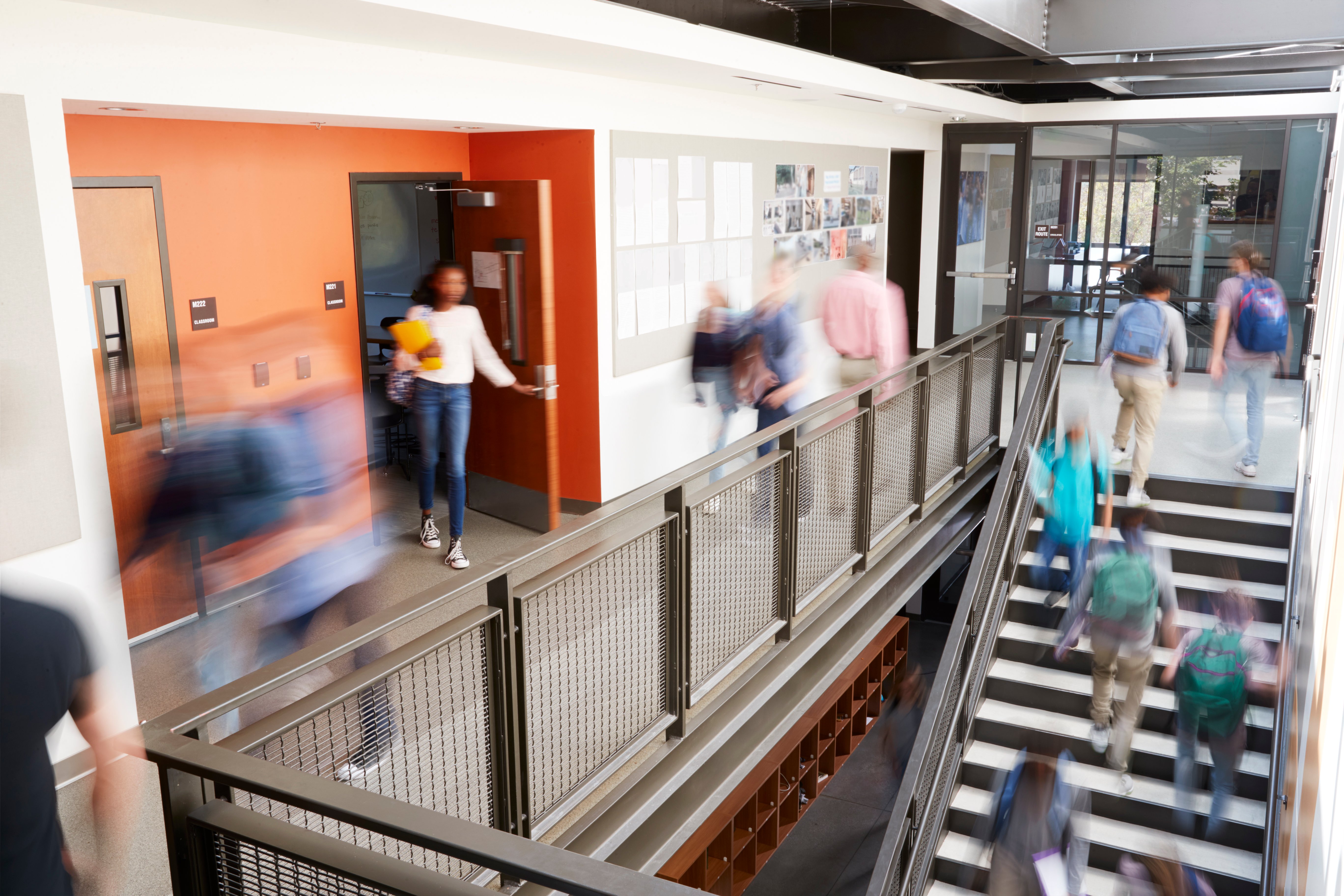 busy_school_stairway